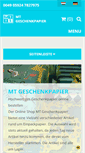Mobile Screenshot of mtgeschenkpapier.de