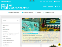 Tablet Screenshot of mtgeschenkpapier.de